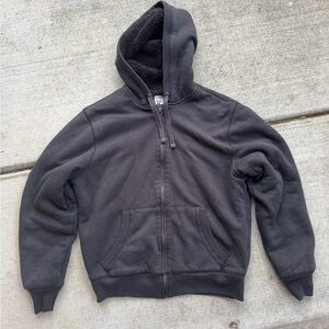 GAP Charcoal Fleece-Lined Jacket